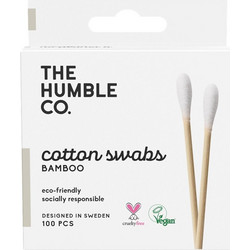 The Humble Co. Μπατονέτες Βαμβακερές Bamboo Βιοδιασπώμενες 100τμχ