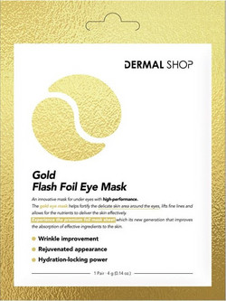 Dermal Gold Flash Foil Eye Patches για Ενυδάτωση & Λάμψη 2τμχ
