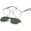 Carrera CA388/C R80/UC Ανδρικός Σκελετός Γυαλιών Οράσεως με Clip-On Μεταλλικός Ασημί