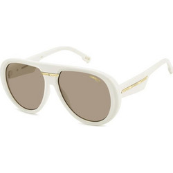 Carrera CA22/S SZJ/70 Γυναικεία Γυαλιά Ηλίου Aviator Κοκάλινα Λευκά με Καφέ Φακό