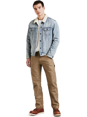 Levi's 505 Ανδρικό Τζιν Παντελόνι Ελαστικό Κανονική Εφαρμογή Καφέ 34233-0004