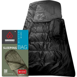 Survivors Herman Winter Sleeping Bag Μονό Μαύρο 00112