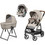 Peg Perego Veloce Belvedere Lounge Modular Καρότσι Μωρού 3 σε 1 Astral