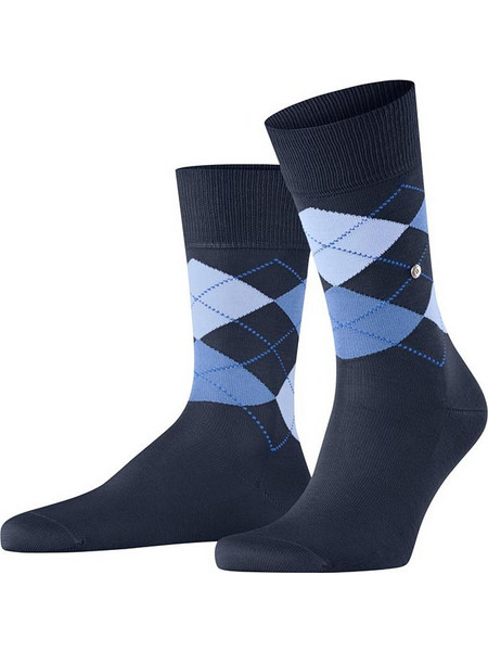 Burlington Manchester Ανδρικές Κάλτσες Ψηλές Navy Μπλε 21088-6120