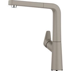 Blanco Avona-S 521283 Μπαταρία Κουζίνας Πάγκου Διπλής Παροχής Ανάμεικτη με Ντουζ Μπεζ