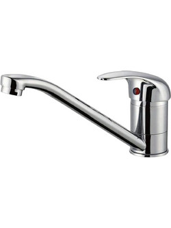 HomeMarkt HM4866 Μπαταρία Κουζίνας Πάγκου Διπλής Παροχής Ανάμεικτη Inox