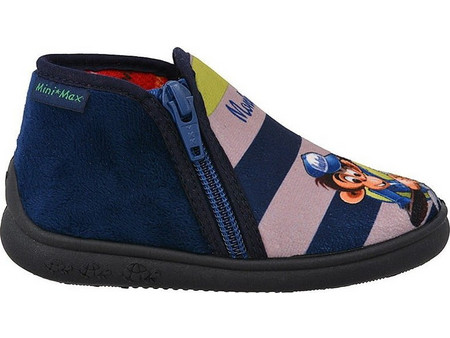 Mini Max Χειμερινές Παιδικές Παντόφλες Μποτάκια για Αγόρι Navy Μπλε GMONKEY