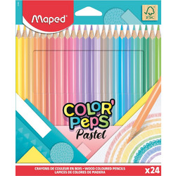 Maped Color'Peps Pastel Ξυλομπογιές Σετ 24τμχ