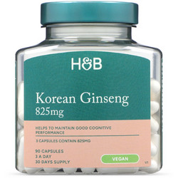 Holland & Barrett Korean Ginseng 825mg 90 Κάψουλες