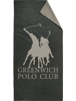 Greenwich Polo Club 5214 Πετσέτα Θαλάσσης Microfiber Μαύρη 80x170cm