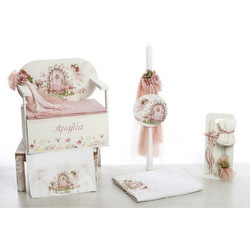 Bellissimo Σετ Βάπτισης με Παγκάκι για Κορίτσι Woodland Fairy Magic ΣΚΒ-2618