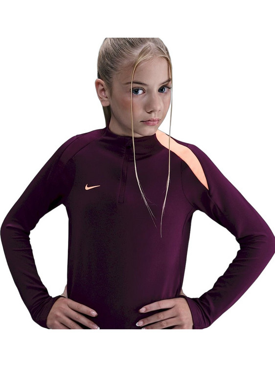 Nike Dri-Fit Παιδικό Φούτερ Μπορντό FN8413-610