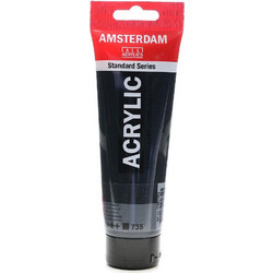 Royal Talens Amsterdam 735 Oxide Black Ακρυλικό Χρώμα Ζωγραφικής 120ml