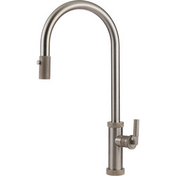 Armando Vicario Urban 214-400702-110 Μπαταρία Κουζίνας Πάγκου Διπλής Παροχής Ανάμεικτη με Ντουζ Inox