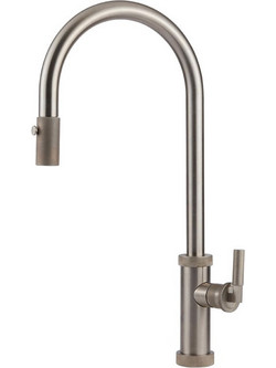Armando Vicario Urban 214-400702-110 Μπαταρία Κουζίνας Πάγκου Διπλής Παροχής Ανάμεικτη με Ντουζ Inox