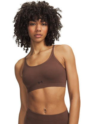 Under Armour Seamless Αθλητικό Μπουστάκι με Χαμηλή Στήριξη Καφέ 6009864-230