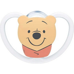 Nuk Perfect Match Air Disney Winnie The Pooh Ορθοδοντική Πιπίλα Σιλικόνης 6-18m Λευκή