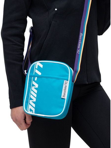 Li Ning Ανδρική Τσάντα Ώμου / Χιαστί Τιρκουάζ ABDP156-2H