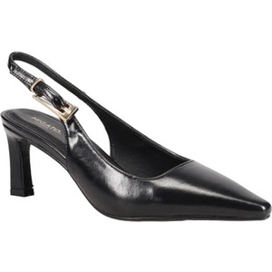 Migato Γόβες Slingback Δερμάτινες με Λεπτό Ψηλό Τακούνι Μαύρες 100041221-014