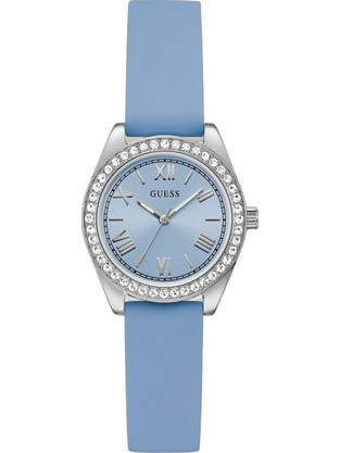 Guess Mini Luna Γυναικείο Ρολόι με Γαλάζιο Καουτσούκ Λουράκι GW1000L1