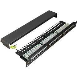 Pulsar RP-F24V6 Ethernet Patch Panel Rack 1U 19" 24 Θυρών Cat.6 Shielded FTP