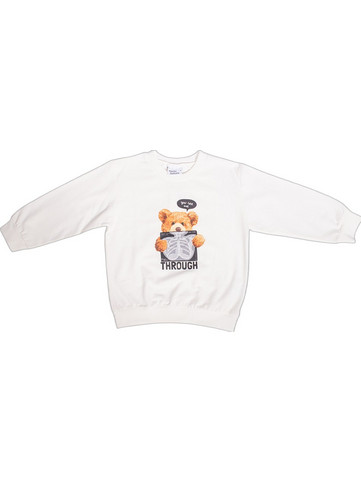 Serafino Παιδικό T-Shirt Μακρυμάνικο Λευκό FW25-6212