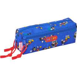 Safta Mickey Mouse Clubhouse Today Κασετίνα Βαρελάκι με 3 Θήκες Μπλε S4313577