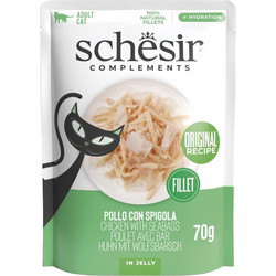 Schesir Complements Adult with Chicken & Seabass in Jelly 70gr
