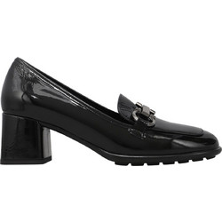 Boss Shoes Γόβες Λουστρίνι με Χοντρό Χαμηλό Τακούνι Μαύρες CW46001-BLK