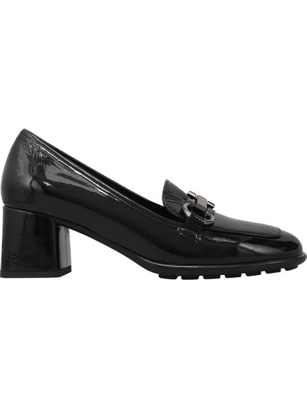Boss Shoes Γόβες Λουστρίνι με Χοντρό Χαμηλό Τακούνι Μαύρες CW46001-BLK