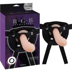 Chisa Novelties RGB Cavelier Harness Strap On με Dildo 16.5cm Flesh