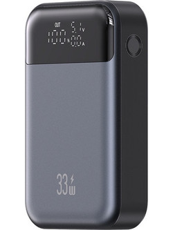 Usams CD221 Power Bank 10000mAh 33W με Θύρα USB-A & Θύρα USB-C Grey
