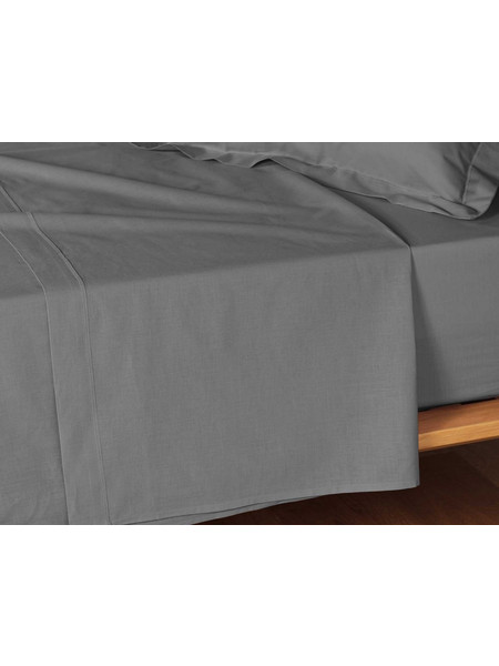 Douceur d'interieur Σεντόνι Υπέρδιπλο Βαμβακερό 240x300 Lina Charcoal Grey