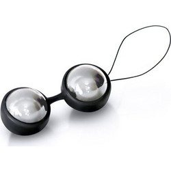 LELO Luna Κολπικές Μπάλες Μαύρες Ασημί