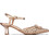 Xti Γόβες Slingback Δερμάτινες με Λεπτό Χαμηλό Τακούνι & Στρας Ροζ Χρυσές 145431