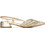 Xti Γόβες Slingback με Χοντρό Χαμηλό Τακούνι Χρυσές 145029