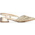 Xti Γόβες Slingback με Χοντρό Χαμηλό Τακούνι Χρυσές 145029