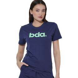 Body Action Γυναικείο Αθλητικό T-Shirt με Κουκούλα Navy Μπλε 051619-04B