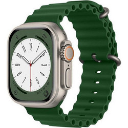 Hoco WA12 Λουράκι Σιλικόνης Green (Apple Watch 42 / 44 / 45 / 49mm)