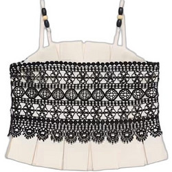 Abel & Lula Παιδικό Crop Top Αμάνικο Μπεζ Μαύρο 26-05171-004