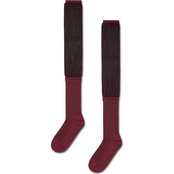 Happy Socks Βαμβακερές Γυναικείες Κάλτσες Ψηλές Μπορντό P003642