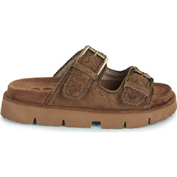 Mou Γυναικεία Σανδάλια Suede Καφέ SW461008A-NUTBR