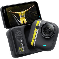 Insta360 GO Ultra Tadej Pogacar Edition Custom Bike Action Camera Υποβρύχια με Οθόνη Μαύρη
