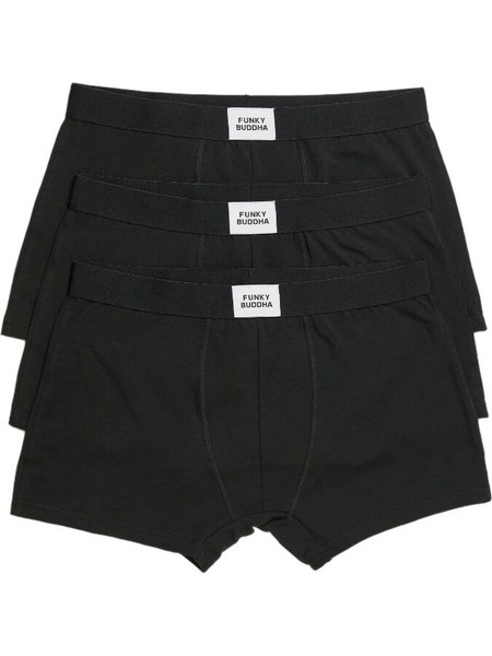 Funky Buddha Ανδρικά Μποξεράκια Σετ 3Pack Μαύρα FBM013-080-10