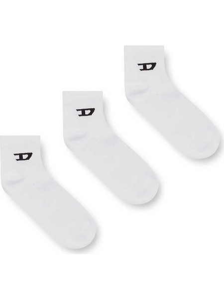 Diesel Ανδρικές Κάλτσες Ψηλές Λευκές 3Pack A178810LKBI-E4124