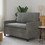 vidaXL Καναπές Βελούδινος Ανθρακί 126x81x87cm 42028798