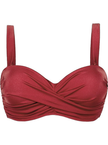 Rock Club Bikini Top με Ενίσχυση Μπορντό BP-2081-409