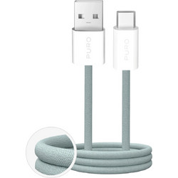 Puro Fabrik 2.0 Braided USB-A to USB-C 10W 1.5m Green PUCAC10WFABK415MTGRN