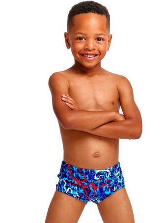 Funky Trunks Αθλητικό Παιδικό Μαγιό Boxer για Αγόρι Γαλάζιο Royal Blue Κόκκινο FT32T71480