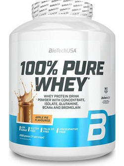 Biotech USA 100% Pure Whey Apple Pie Πρωτεΐνη Ορού Γάλακτος Γράμμωσης Χωρίς Γλουτένη 2kg
